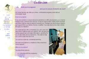 Cedaroak Webpage